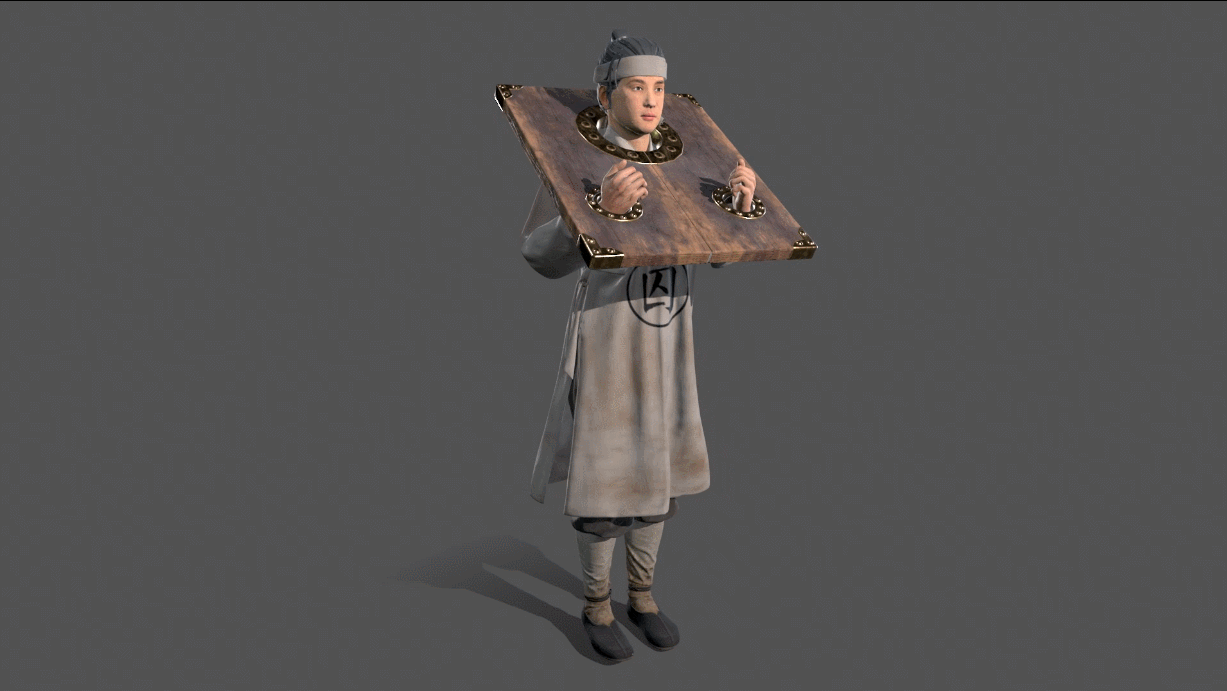古代囚犯【有绑定】囚犯 罪犯模型-男人模型库-Cinema 4D(.c4d)模型下载-cg模型网