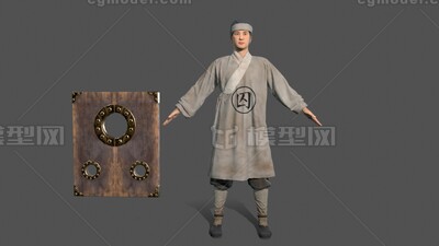 古代囚犯【有绑定】囚犯 罪犯模型-男人模型库-Cinema 4D(.c4d)模型下载-cg模型网