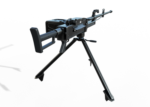 QJZ89式12.7mm重机枪 89式机枪模型-枪械模型模型库-3ds Max(.max)模型下载-cg模型网