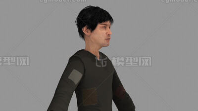 乞丐 叫花子模型-男人模型库-FBX(.fbx)模型下载-cg模型网