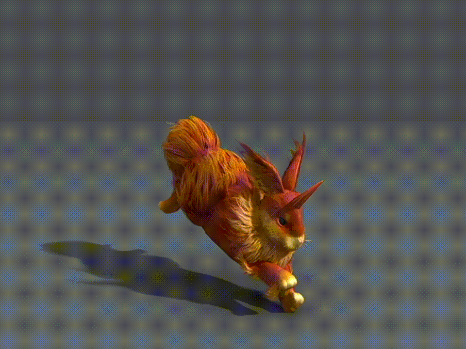 卡通 独角兔模型-哺乳模型库-3ds Max(.max)模型下载-cg模型网