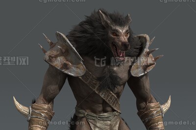 卡通 狼人模型-异形怪物模型库-FBX(.fbx)模型下载-cg模型网