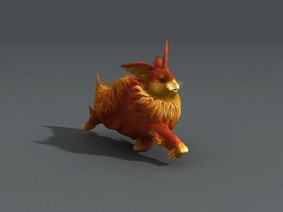 卡通 独角兔模型-哺乳模型库-3ds Max(.max)模型下载-cg模型网