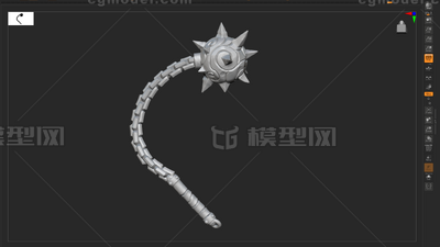 链枷 链鞭模型-冷兵器模型库-Zbrush(.ztl/.zbp)模型下载-cg模型网