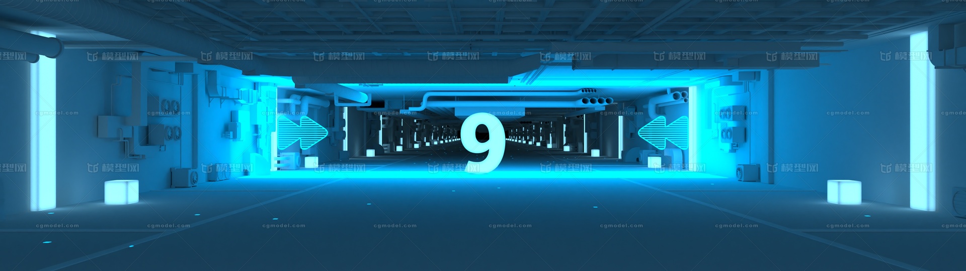 倒计时 C4D模型-自然场景模型库-Cinema 4D(.c4d)模型下载-cg模型网
