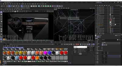 奔驰E cope模型-轿车模型库-Cinema 4D(.c4d)模型下载-cg模型网