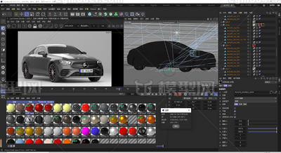 奔驰E cope模型-轿车模型库-Cinema 4D(.c4d)模型下载-cg模型网