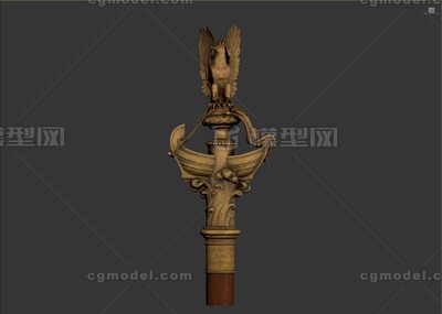 权杖 古代权杖模型-冷兵器模型库-3ds Max(.max)模型下载-cg模型网