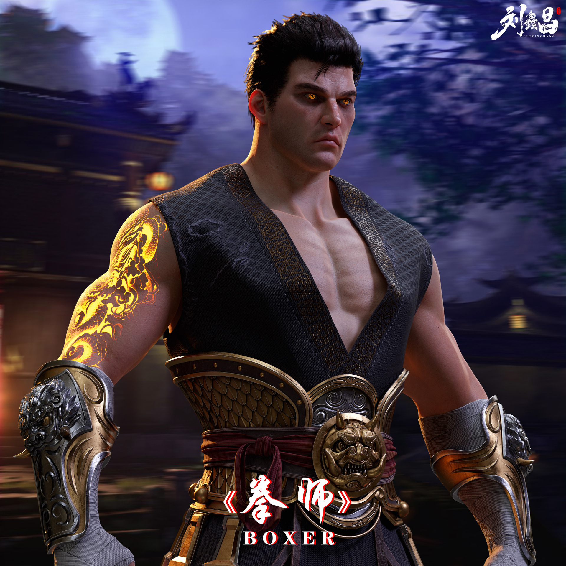 《拳师》Boxer模型 - 角色/人物/生物 - 作品模型 - CG模型网