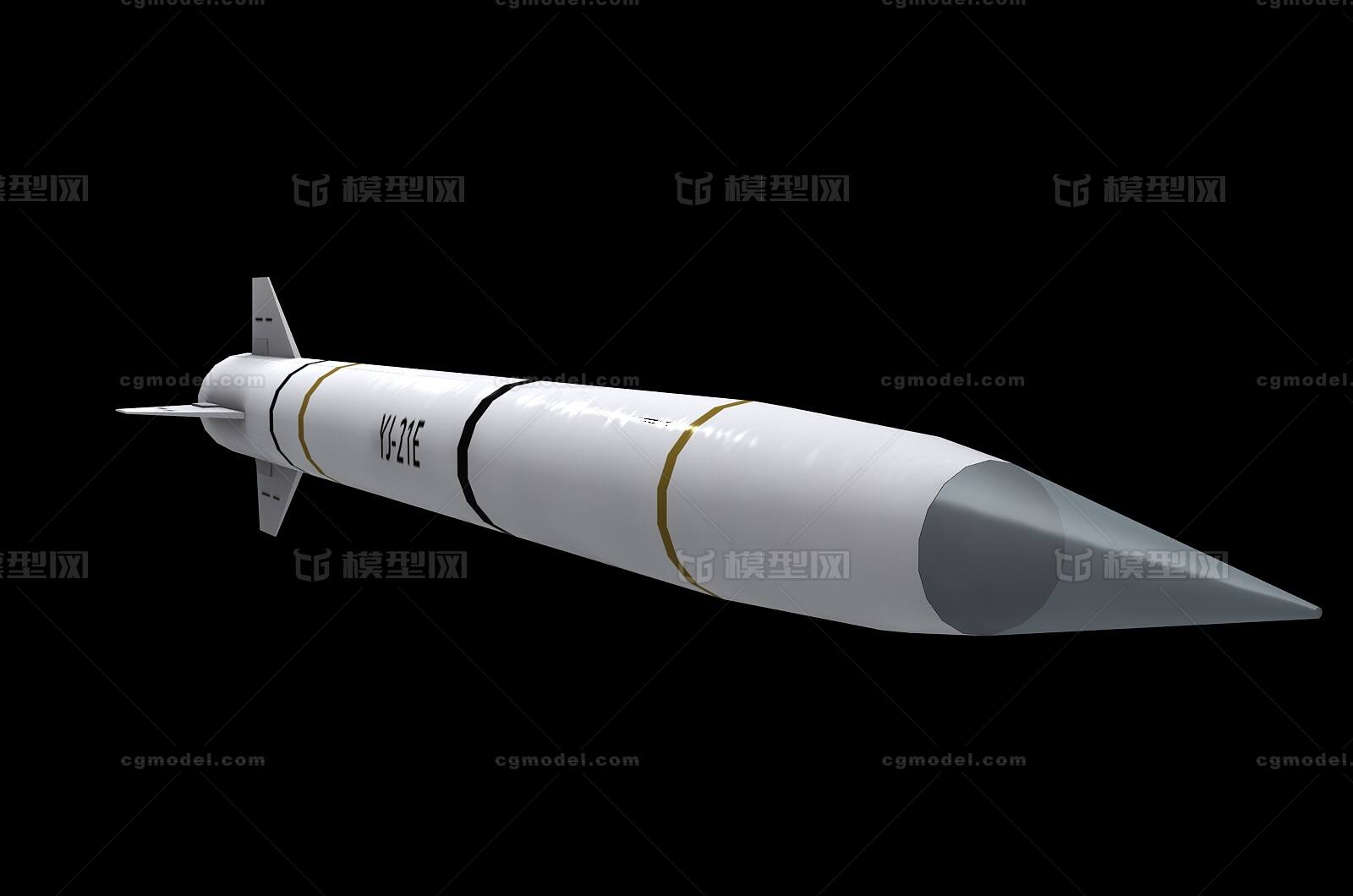 鹰击-21反舰弹道导弹模型-火炮器械模型库-3ds Max(.max)模型下载-cg模型网
