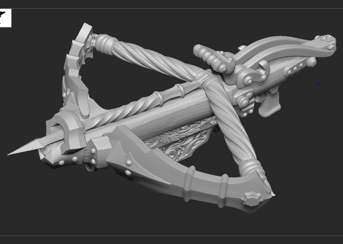 连弩 弓箭模型-冷兵器模型库-Zbrush(.ztl/.zbp)模型下载-cg模型网