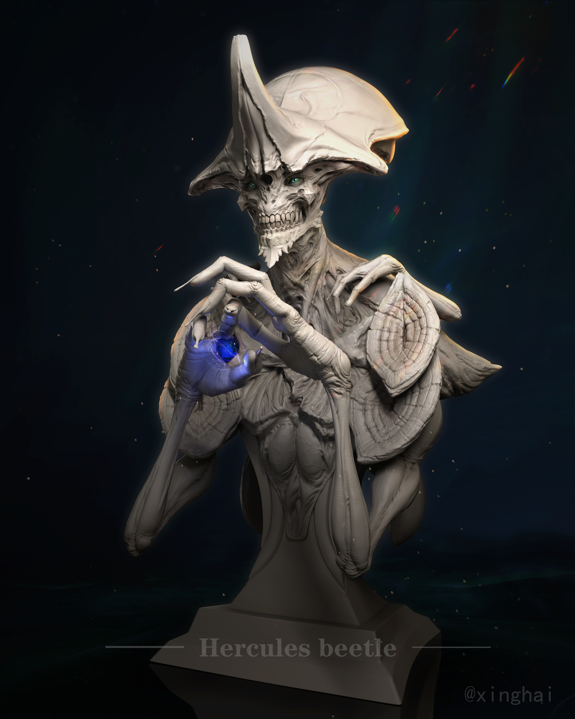独角仙模型 - 角色/人物/生物 - 作品模型 - CG模型网