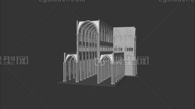 欧式教堂 礼堂模型-历史建筑模型库-Cinema 4D(.c4d)模型下载-cg模型网