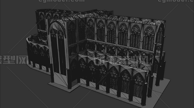 欧式教堂 礼堂模型-历史建筑模型库-Cinema 4D(.c4d)模型下载-cg模型网