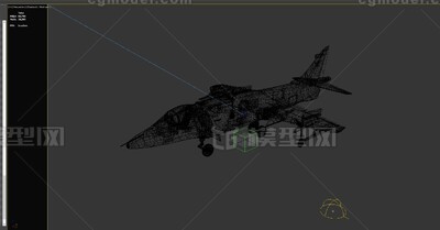 鹞式战斗机Gr.3模型-军用飞机模型库-3ds Max(.max)模型下载-cg模型网