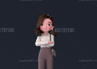 卡通角色 妈妈模型-女人模型库-Maya(.ma/.mb)模型下载-cg模型网