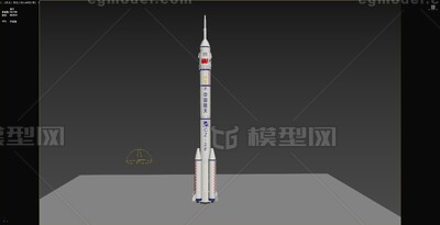 中国在役火箭CZ 2F模型-其他航天设施模型库-3ds Max(.max)模型下载-cg模型网