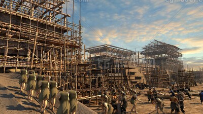 古城修建 古城建造模型-现代场景模型库-3ds Max(.max)模型下载-cg模型网