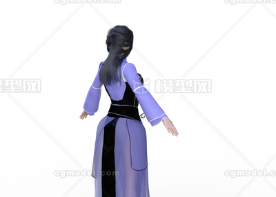 汉服美女 古装模型-女人模型库-3ds Max(.max)模型下载-cg模型网