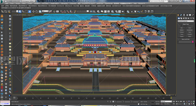 一个黄金的故宫模型模型-历史建筑模型库-3ds Max(.max)模型下载-cg模型网