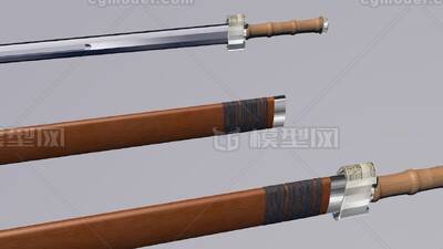 古代佩剑 宝剑模型-冷兵器模型库-Cinema 4D(.c4d)模型下载-cg模型网