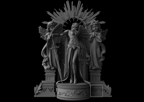 天使版本 鬼刀{破碎}模型-女人模型库-3ds Max(.max)模型下载-cg模型网