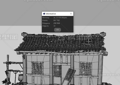 古建筑 古代模型-古代场景模型库-Cinema 4D(.c4d)模型下载-cg模型网