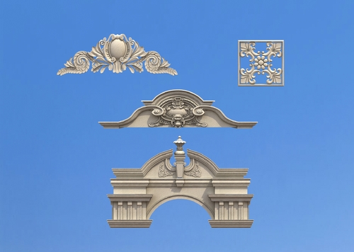 欧式门头浮雕 别墅外墙雕花