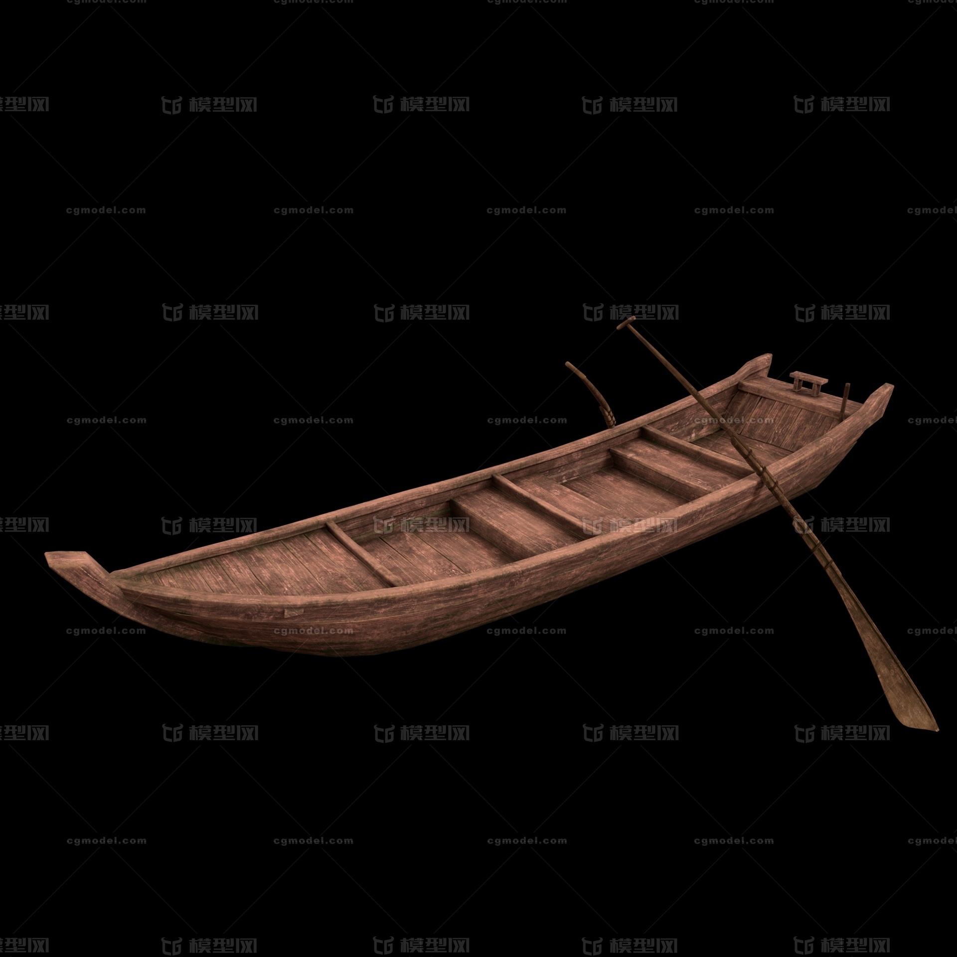 小船 绑定船模型-古代船/仿古船模型库-Maya(.ma/.mb)模型下载-cg模型网