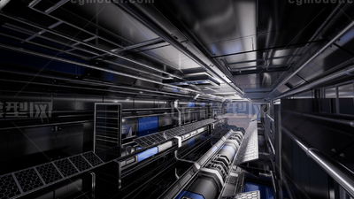 科技空间 科技结构模型-科幻场景模型库-Cinema 4D(.c4d)模型下载-cg模型网