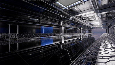 科技空间 科技结构模型-科幻场景模型库-Cinema 4D(.c4d)模型下载-cg模型网