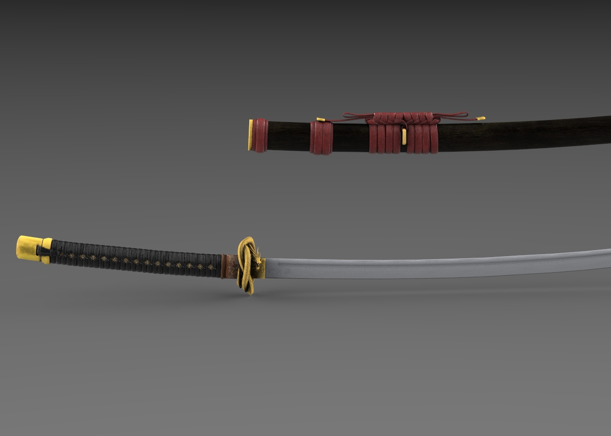 影视写实超武士刀 细节丰富模型-冷兵器模型库-FBX(.fbx)模型下载-cg模型网