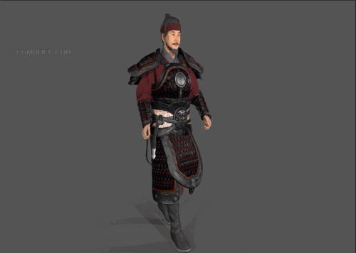 古代将军【有绑定】 将士士兵模型-男人模型库-FBX(.fbx)模型下载-cg模型网