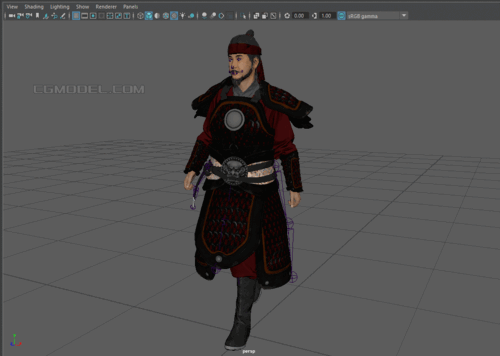 古代将军【有绑定】 将士士兵模型-男人模型库-FBX(.fbx)模型下载-cg模型网