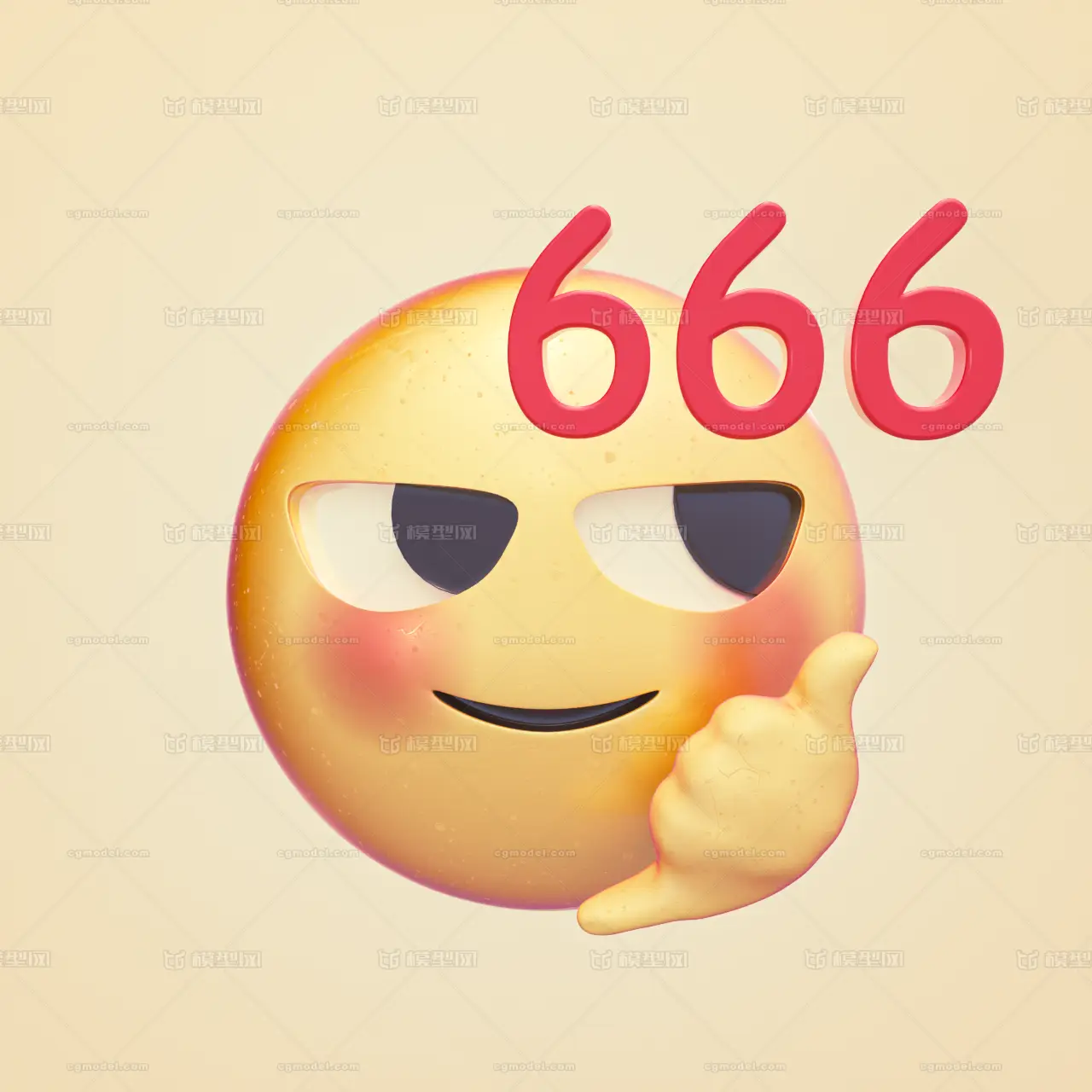 双击666卡通头像emoji表情卡通表情包斜眼笑图标小黄脸