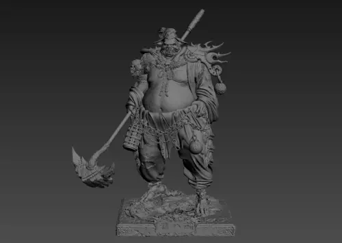 猪八戒 猪悟能模型-神话雕塑模型库-Zbrush(.ztl/.zbp)模型下载-cg模型网