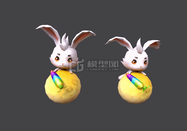 卡通 兔宝宝模型-哺乳模型库-FBX(.fbx)模型下载-cg模型网