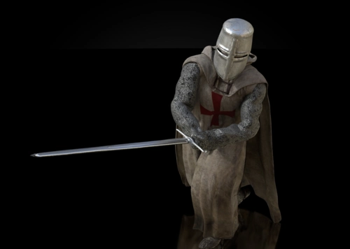 fight十字军东征战士骑士knight带战斗挥剑砍杀姿势模型-男人模型库-FBX(.fbx)模型下载-cg模型网