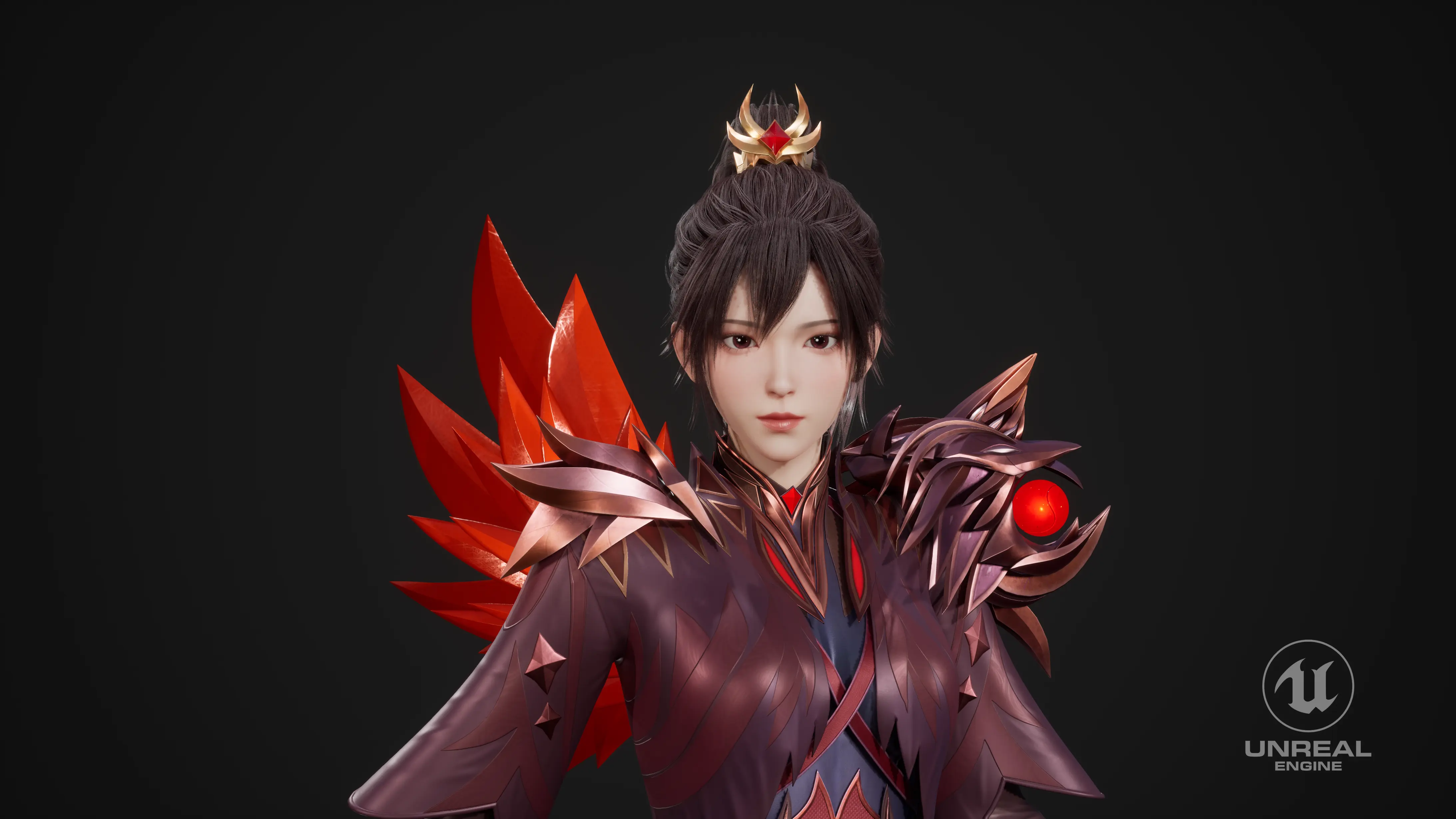 梦羽赤焰-孟羽燕 羽火燃烧模型 - 游戏/影视/动画 - 作品模型 - CG模型网