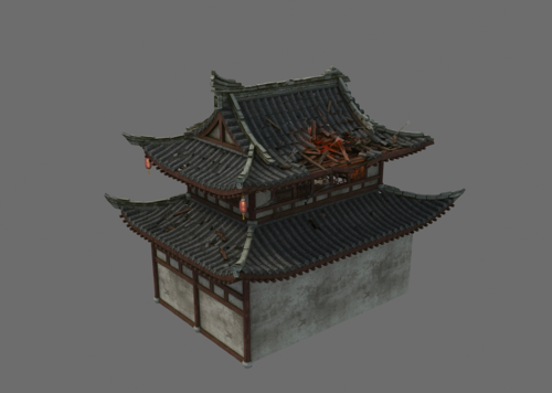 3转2写实场景模型 房子模型-场景部件模型库-3ds Max(.max)模型下载-cg模型网