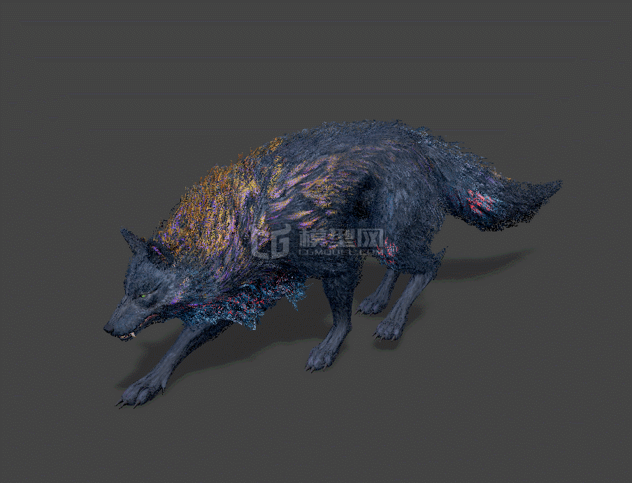 魔狼 魔兽模型-神话/幻想模型库-FBX(.fbx)模型下载-cg模型网