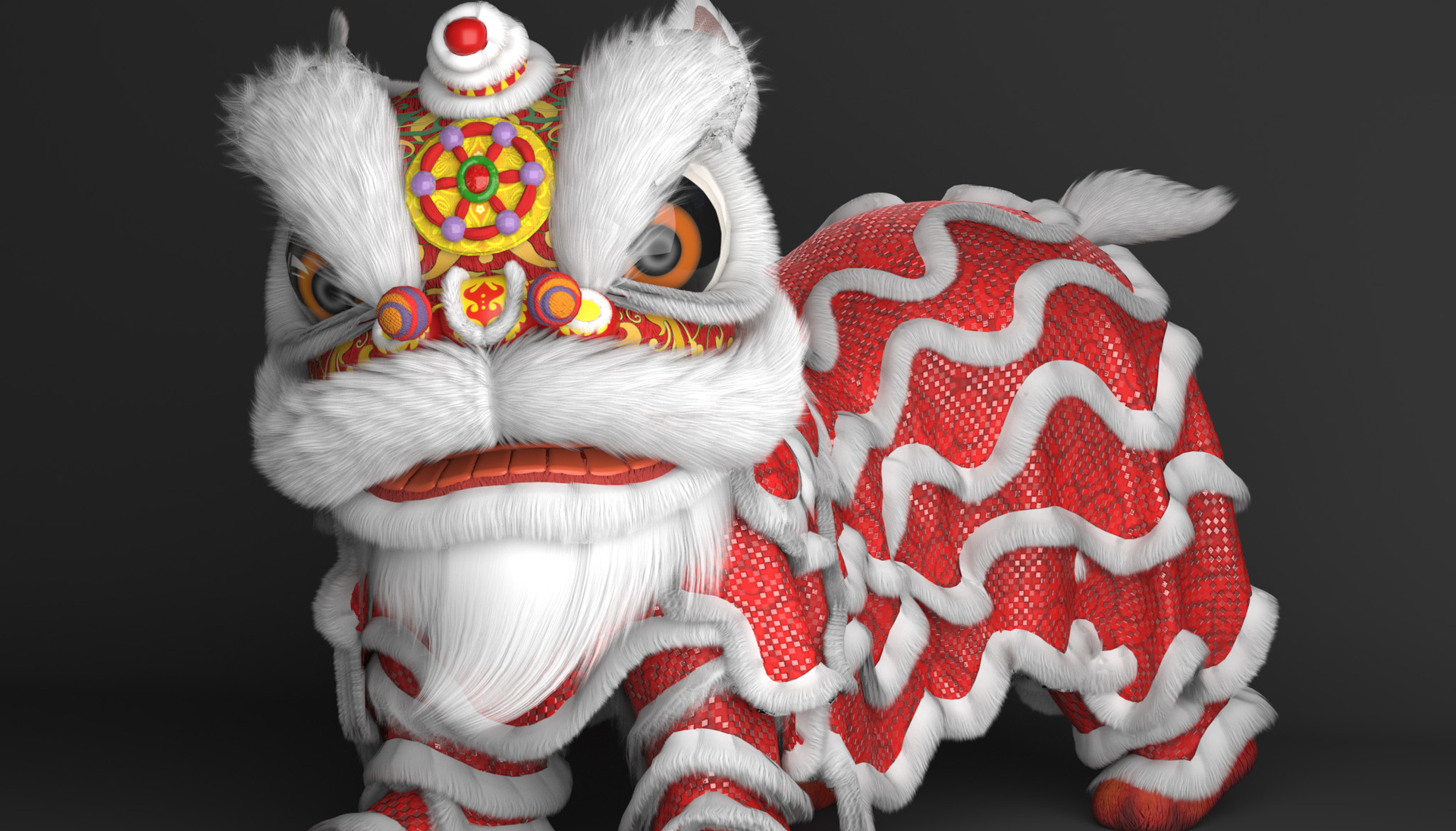 舞狮 - 3D模型素材下载 - CG模型网