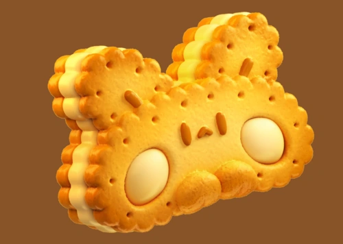 夹心小饼干冰箱贴设计