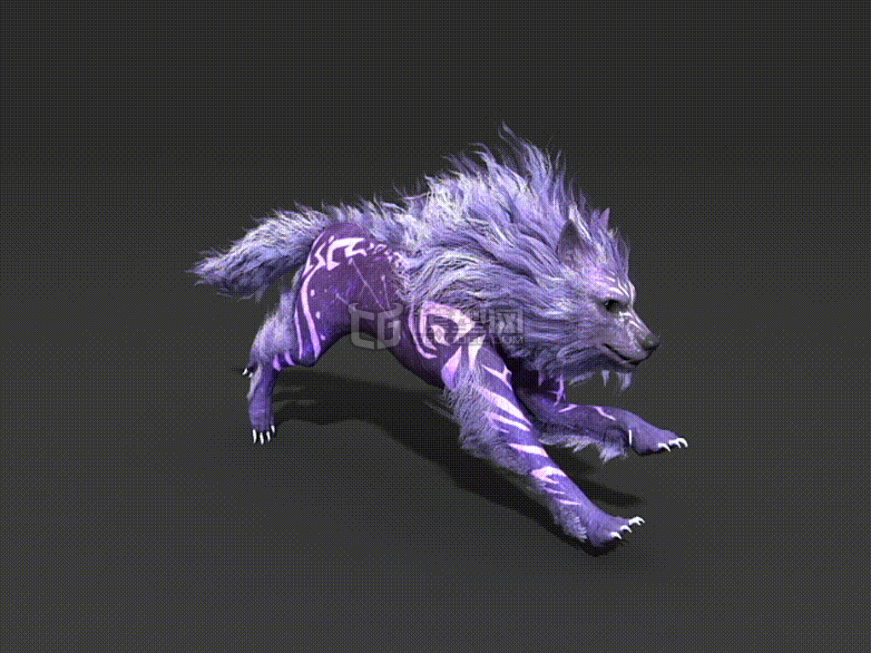 魔狼 魔兽模型-哺乳模型库-3ds Max(.max)模型下载-cg模型网