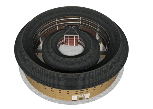 客家土楼建筑工艺动画 振城楼动画模型-历史建筑模型库-3ds Max(.max)模型下载-cg模型网