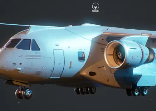 C390运输机模型-军用飞机模型库-3ds Max(.max)模型下载-cg模型网