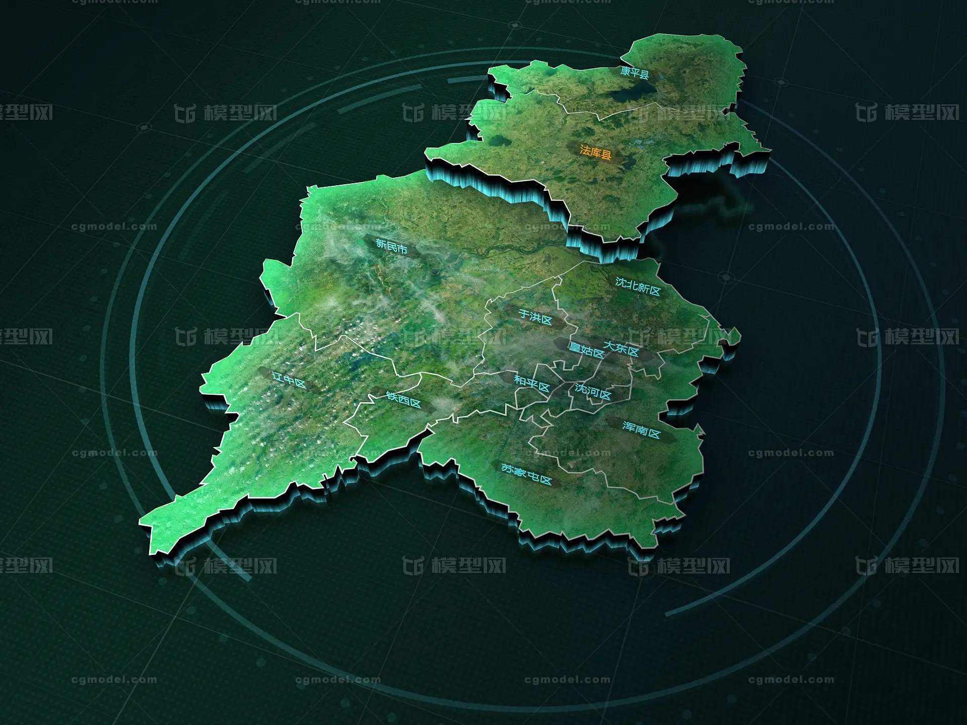 沈阳地图 沈阳地形图