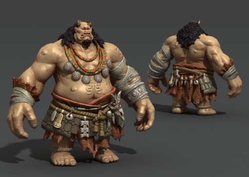 巨魔 独眼巨人模型-异形怪物模型库-FBX(.fbx)模型下载-cg模型网