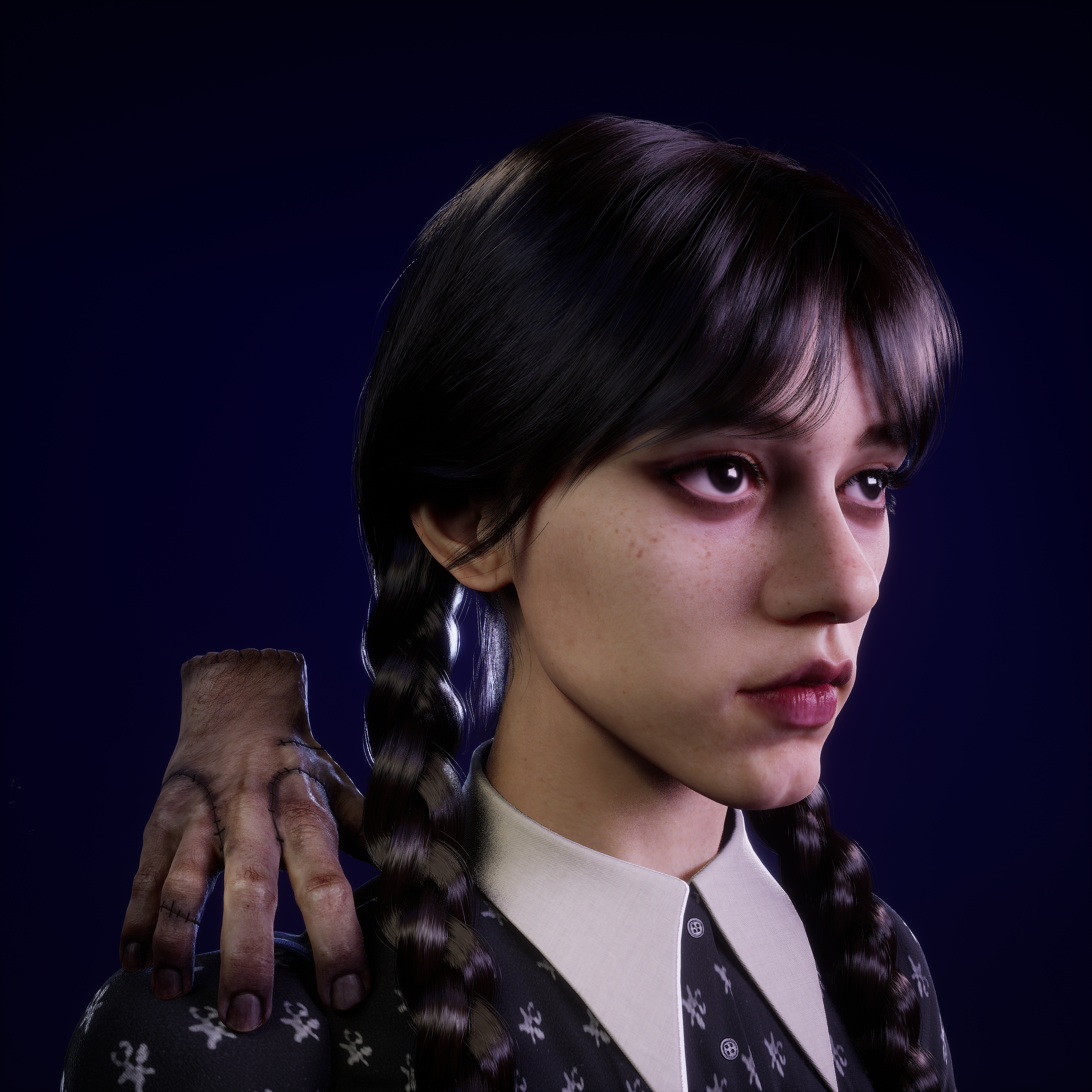 星期三三模型 - 角色/人物/生物 - 作品模型 - CG模型网