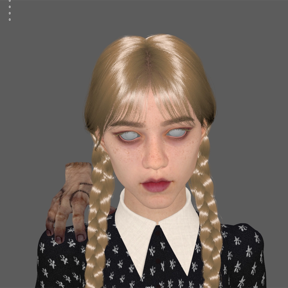 星期三三模型 - 角色/人物/生物 - 作品模型 - CG模型网